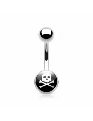 Piercing nombril crane de pirate