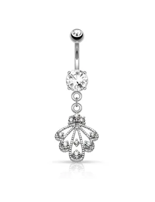 Piercing nombril éventail tressé