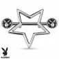 Piercing téton Playboy bouclier étoile
