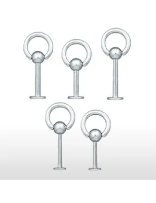 Piercing Labret Acier chirurgical Esclave - Bijou Piercing Labret