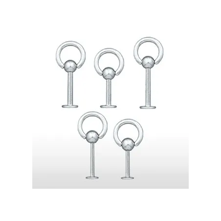 Piercing Labret Acier chirurgical Esclave - Bijou Piercing Labret
