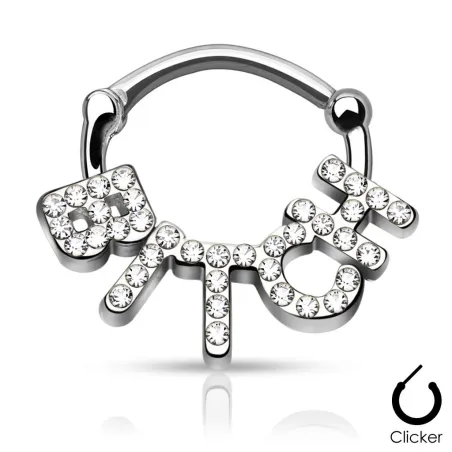 Piercing septum bitch pavé de strass