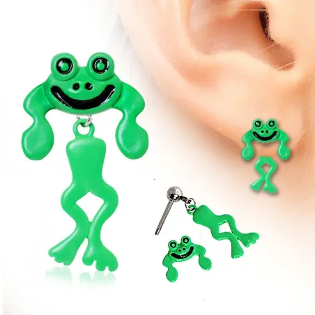 Piercing oreille grenouille