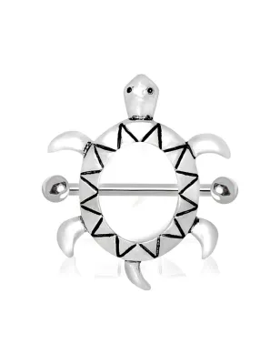 Piercing téton tortue de mer