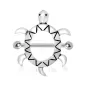Piercing téton tortue de mer