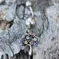 Piercing nombril arbre de vie multicolore