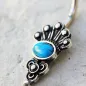 Piercing nombril médiéval pierre turquoise
