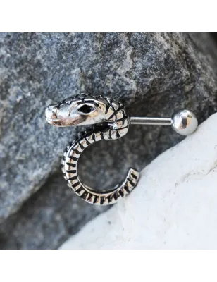 Piercing cartilage hélix serpent