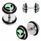 Piercing faux plug alien