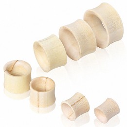 Piercing tunnel oreille en bois de crocodile