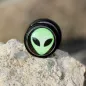 Piercing faux plug alien