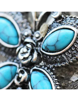 Piercing nombril papillon turquoise