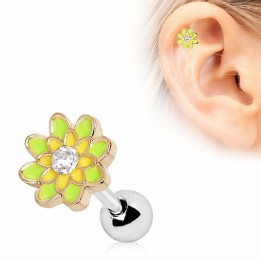 Piercing cartilage hélix fleur de printemps