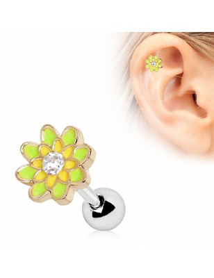 Piercing cartilage hélix fleur de printemps