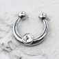Faux piercing septum gemme