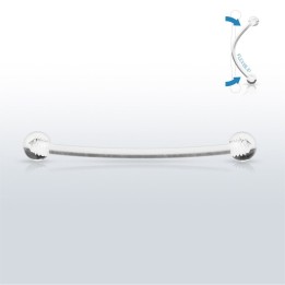 Piercing retainer transparent