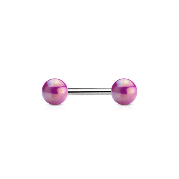 Piercing cartilage tragus métallisé