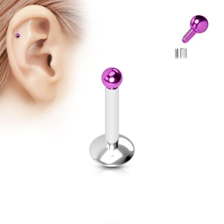 Piercing Labret Micro Bille Titanium