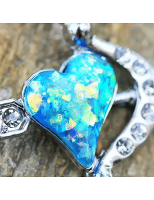 Piercing nombril coeur flèche et arc