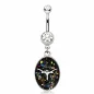 Piercing nombril pendentif longhorn Piercing nombril pendentif longhorn