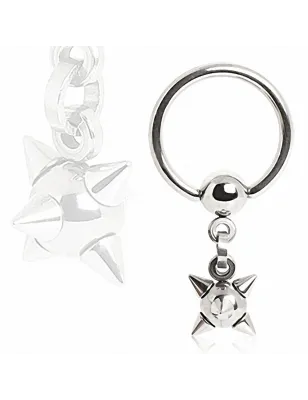 Piercing anneau captif massue