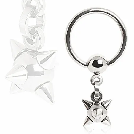 Piercing anneau captif massue