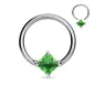 Piercing anneau Captif Strass Carré Piercing anneau Captif Strass Carré