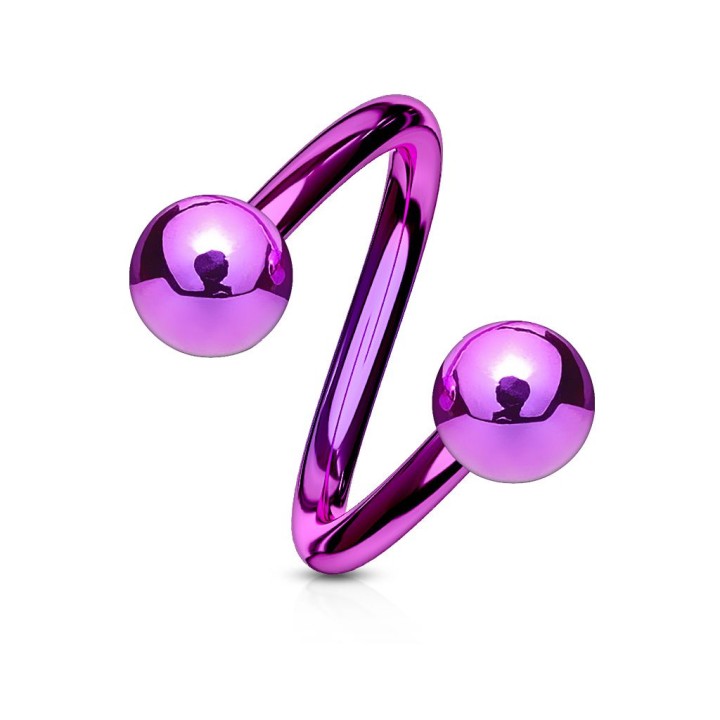 Piercing Spirale Titane Boules