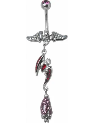 Piercing nombril Crystal Evolution Swarovski Chauve-souris