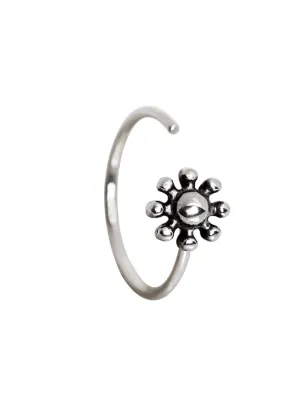 Piercing nez anneau antique floral