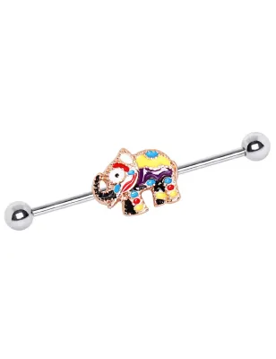 Piercing oreille industriel éléphant festif