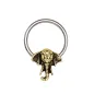 Piercing anneau captif éléphant bronze