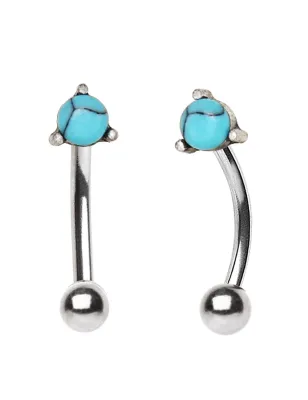 Piercing arcade gemme turquoise
