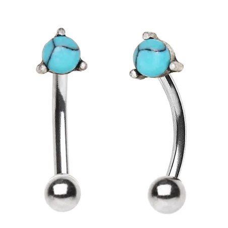Piercing arcade gemme turquoise