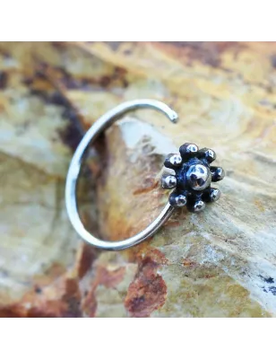 Piercing nez anneau antique floral