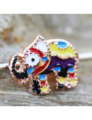 Piercing oreille industriel éléphant festif