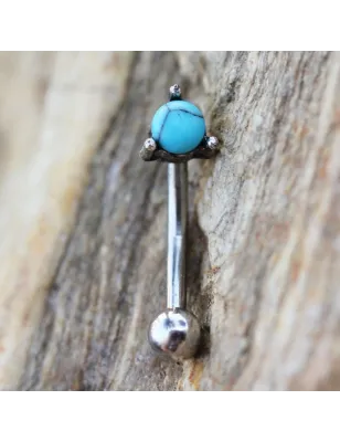 Piercing arcade gemme turquoise