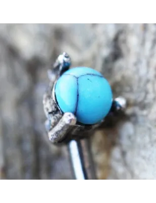Piercing arcade gemme turquoise