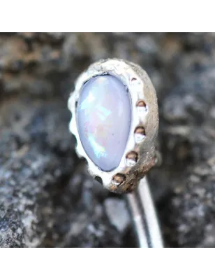 Piercing arcade gemme opale spike