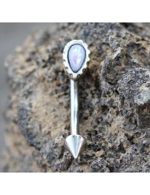 Piercing arcade gemme opale spike