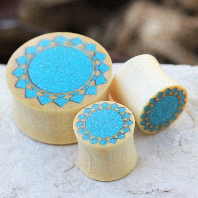 2 écarteurs De Piercing En Bois Motif Tête De Bouddha - 20mm, Unisexe, Pour Stretching D'oreille