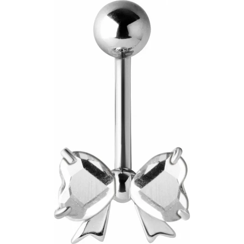 Piercing nombril noeud Crystal Swarovski