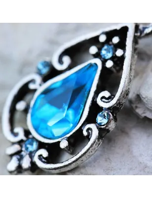 Piercing nombril pendentif antique turquoise