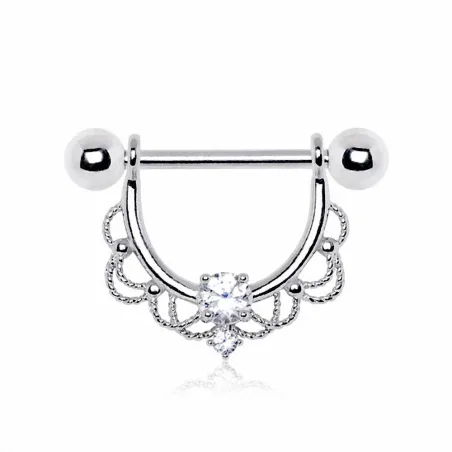 Piercing téton pendentif filigrane