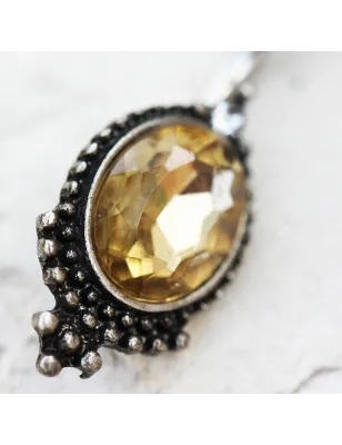 Piercing nombril antique pierre topaze