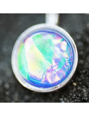 Piercing nombril rainbow opale de synthèse