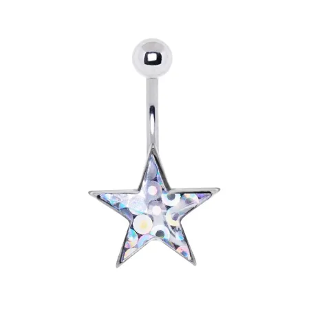 Piercing nombril étoile aurore boréale