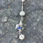 Piercing nombril pendentif papillon gemmes