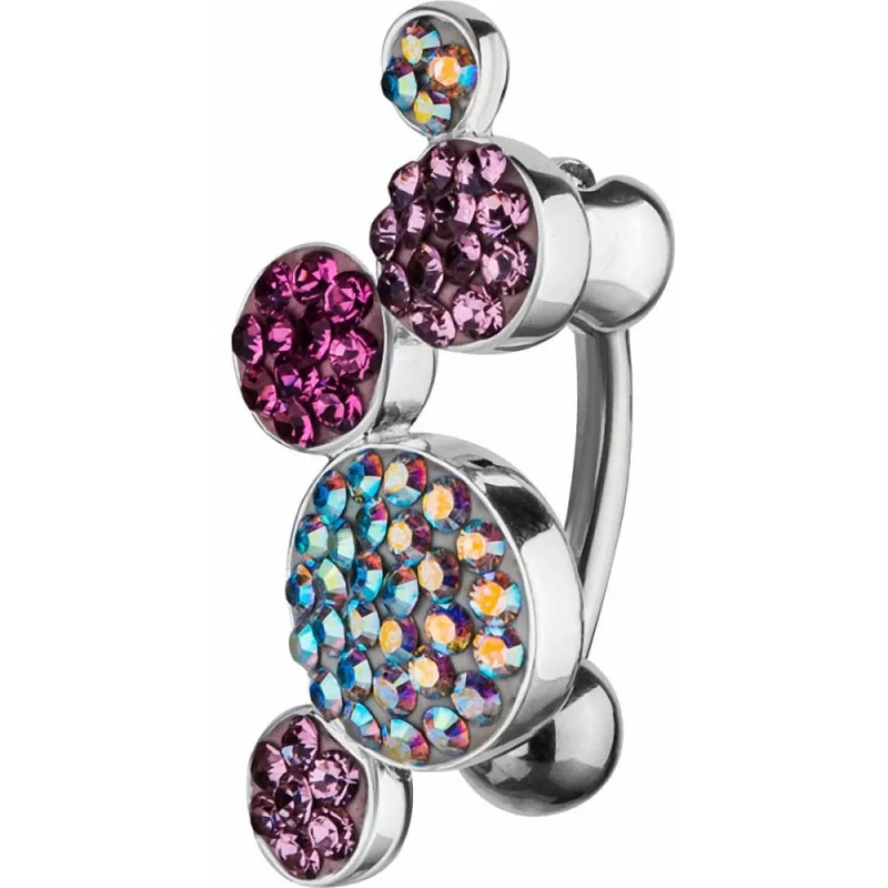 Piercing nombril Crystal Evolution Swarovski boules
