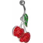 Piercing nombril Crystal Evolution Swarovski cerise